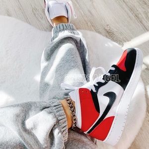 Nike custom air jordan 1 mid sneakers